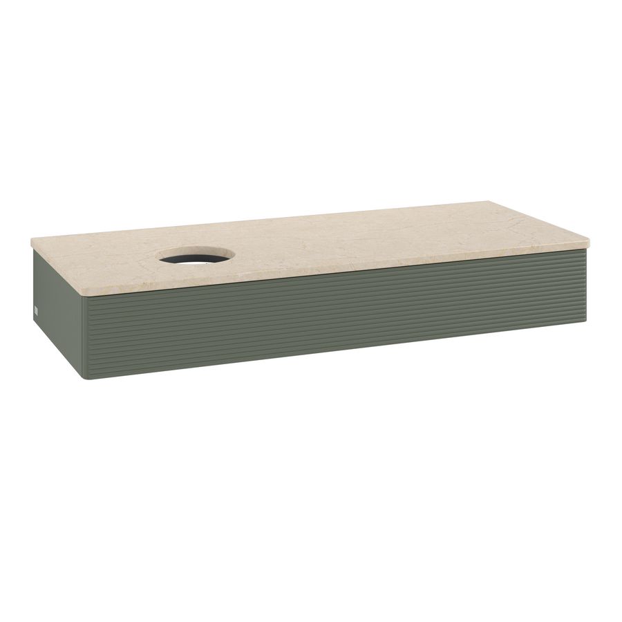 Wastafelonderkast Antao 1200x190x500mm L.Green Matt Lacquer K11113HL