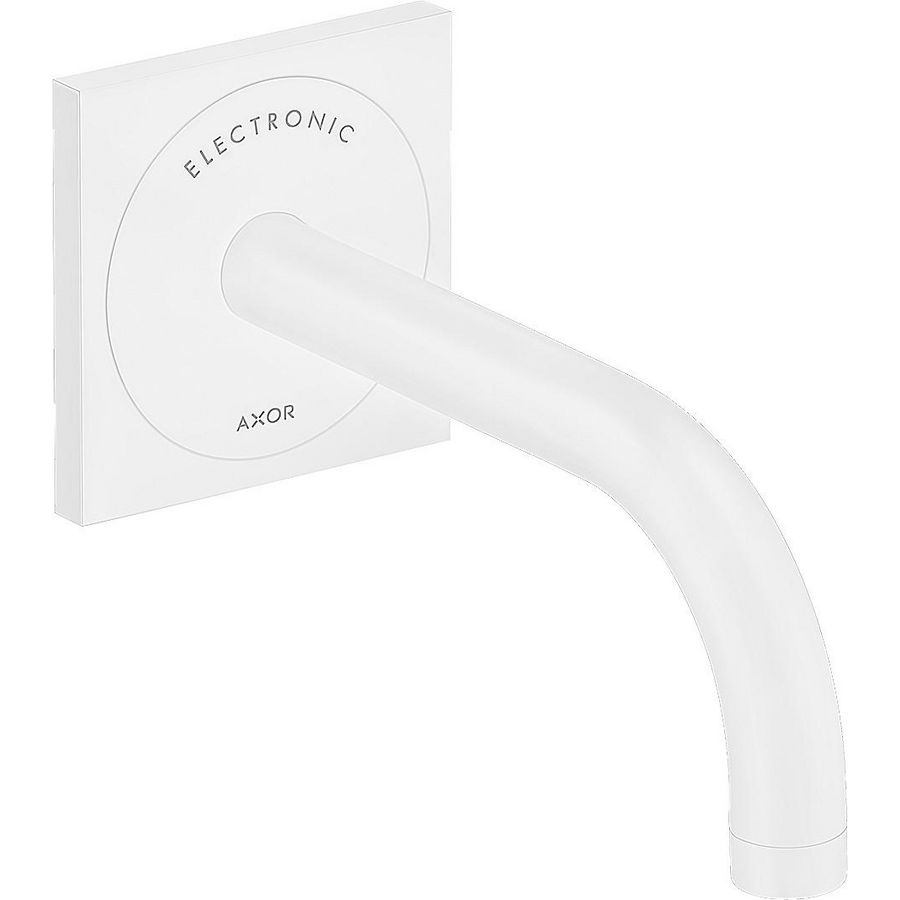 AXOR Uno elektronische wastafelmengkraan voorsprong 165 mm mat wit