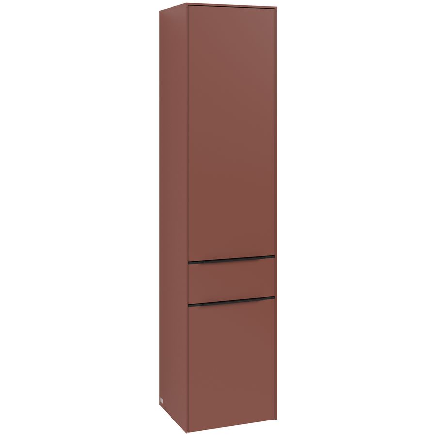 Hoge kast SUBWAY 3.0 400x1710x362mm Wine Red C59001AH greep Volcano Black