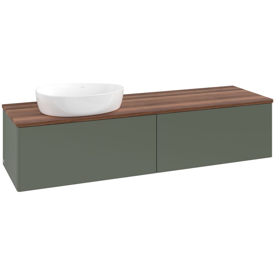 Wastafelonderkast Antao 1600x360x500mm L.Green Matt Lacquer L37012HL
