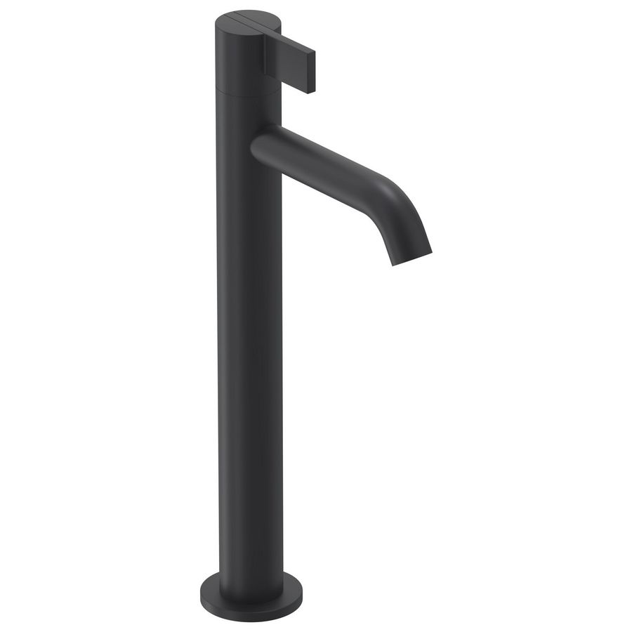 Fonteinkraan PACT staand L-size sprong 115mm highriser mat zwart