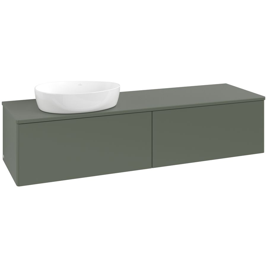 Wastafelonderkast Antao 1600x360x500mm L.Green Matt Lacquer L37050HL
