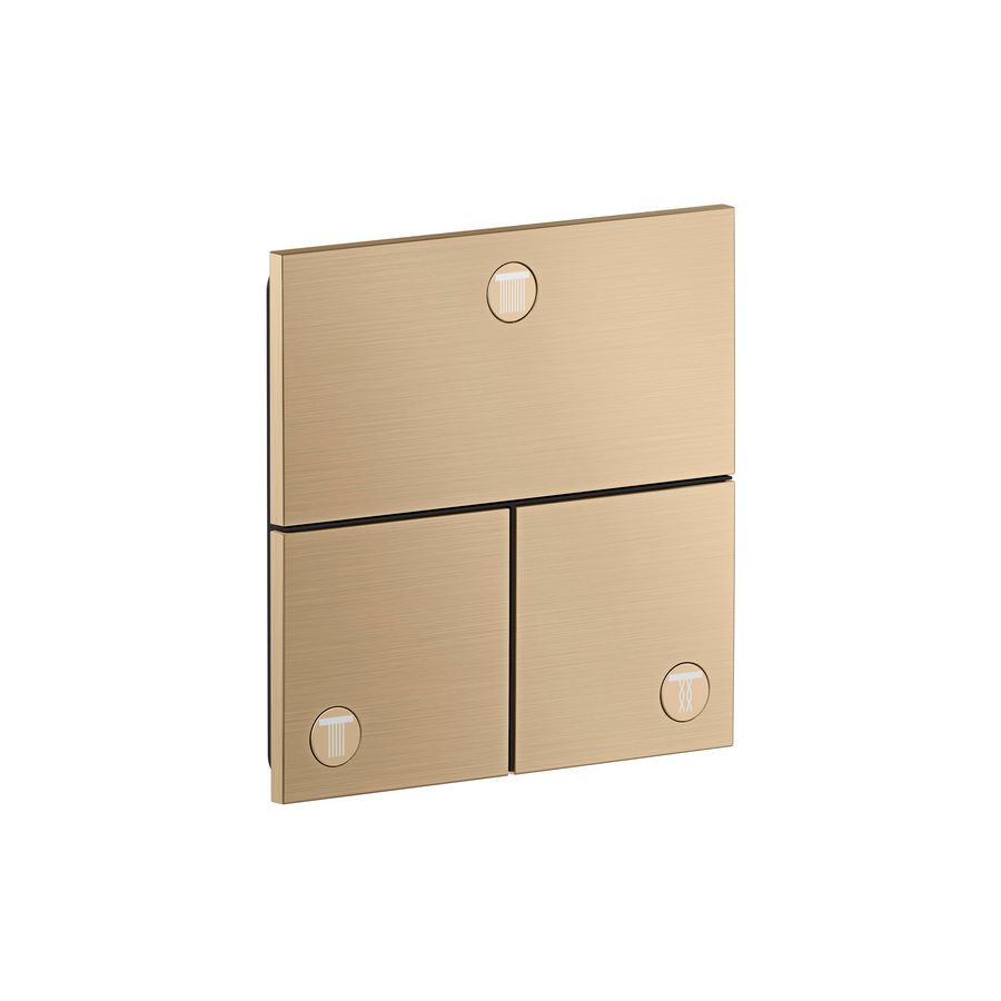 Stopkraan afbouwdeel 3F square Brushed Bronze ShowerSelect ID