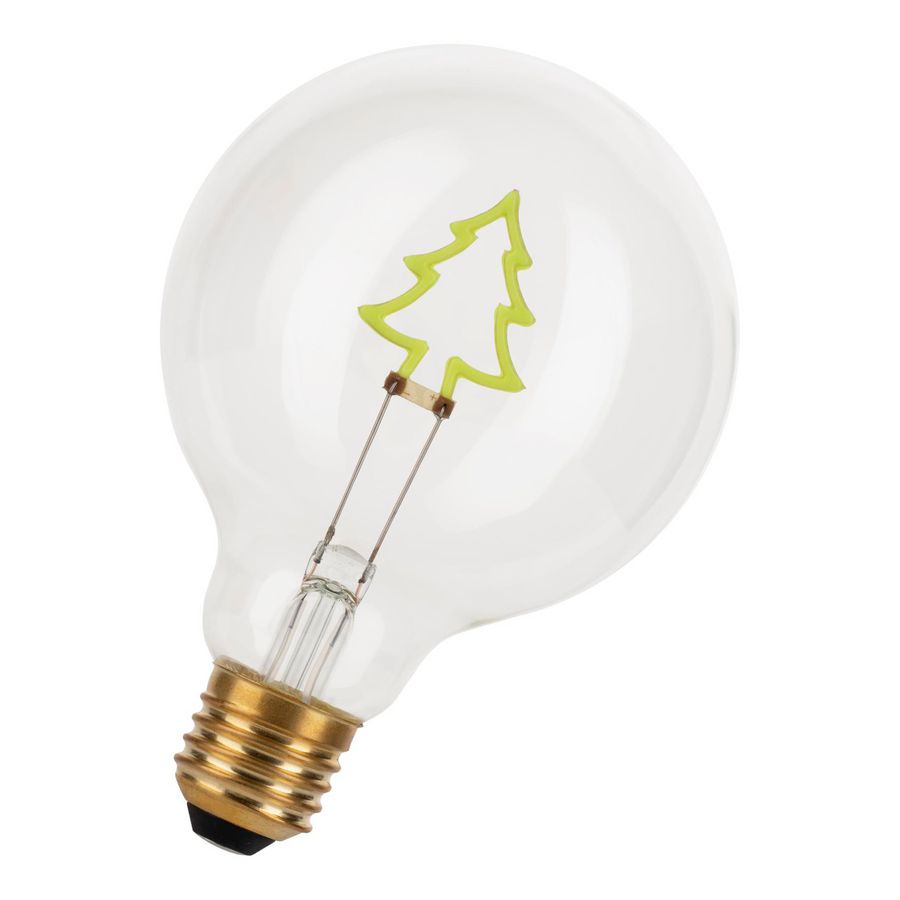 LED-lamp Silhouette G95 E27 DIM 2W 170lm helder groen