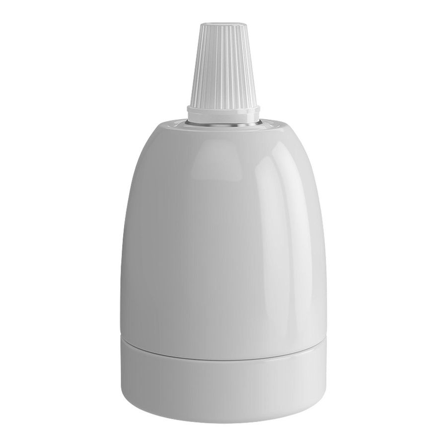 Lamphouder E27 keramiek Polished wit 47x63mm