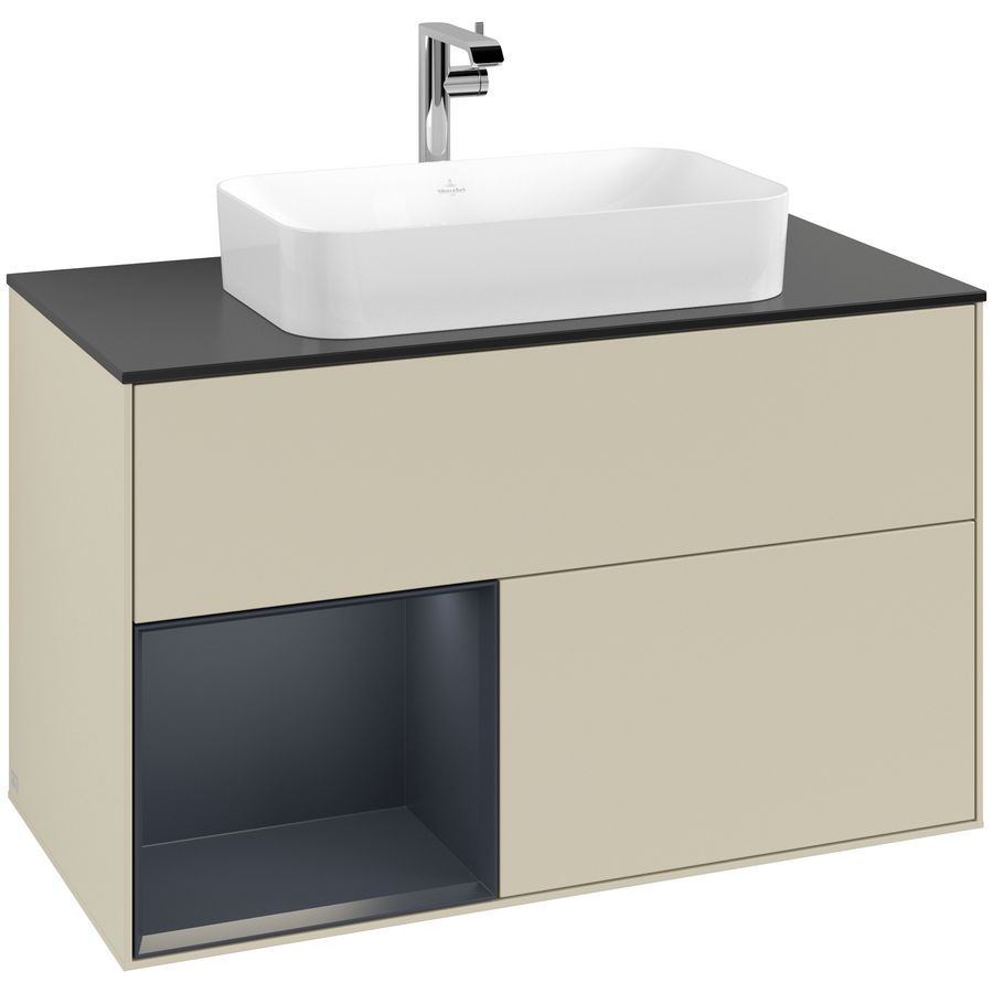 Wastafelonderkast Finion 1000x603x501mm S.Grey Matt Lacquer G242HGHJ