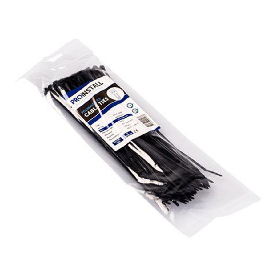 Zak a 100st. Kabelbinder CT46-180B zwart 4.6x180mm