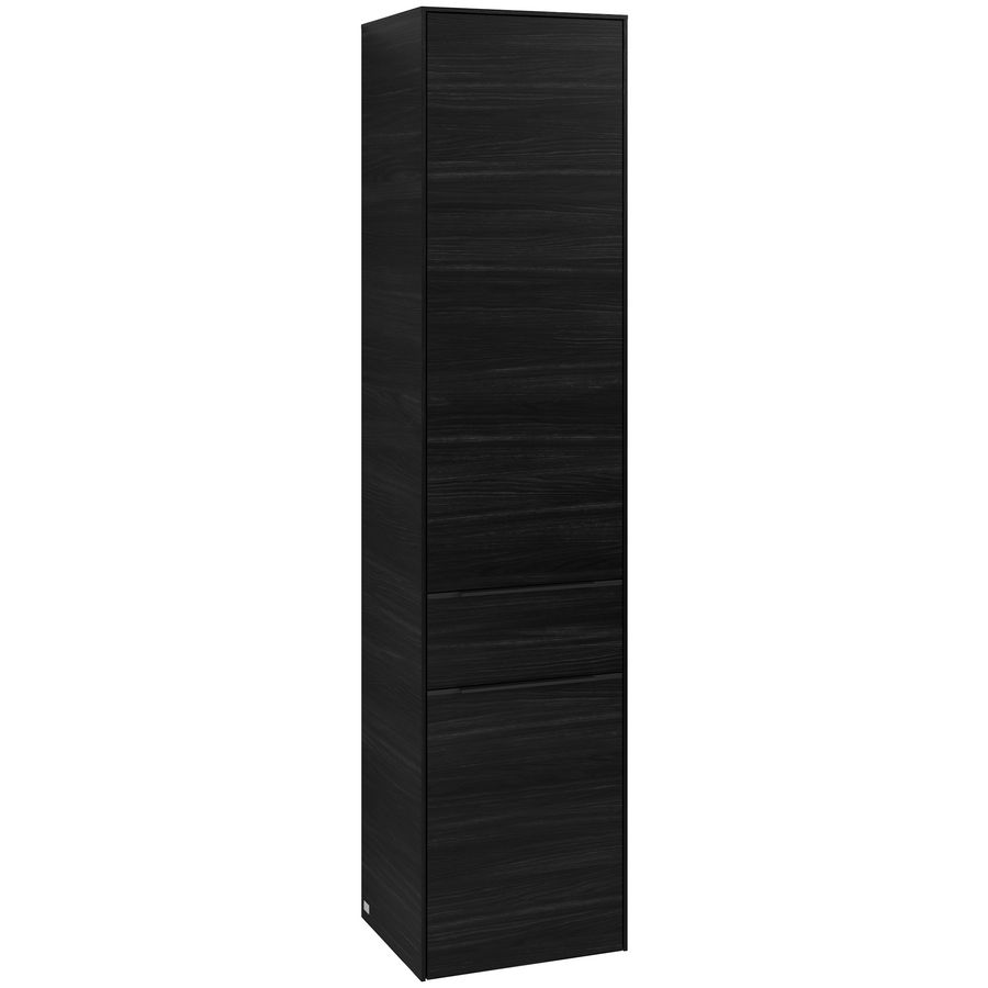 Hoge kast SUBWAY 3.0 400x1710x362mm Black Oak C59001AB greep Volcano Black