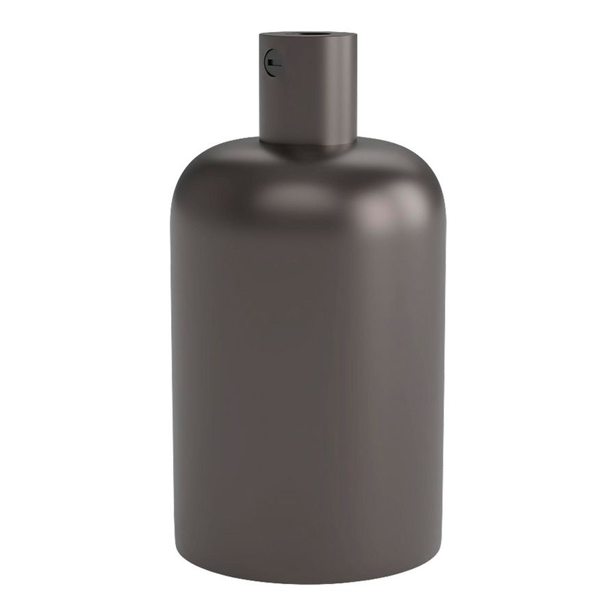 Lamphouder E27 Alu Satin Pearl zwart 42x63mm