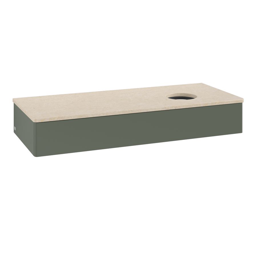 Wastafelonderkast Antao 1200x190x500mm L.Green Matt Lacquer K12013HL
