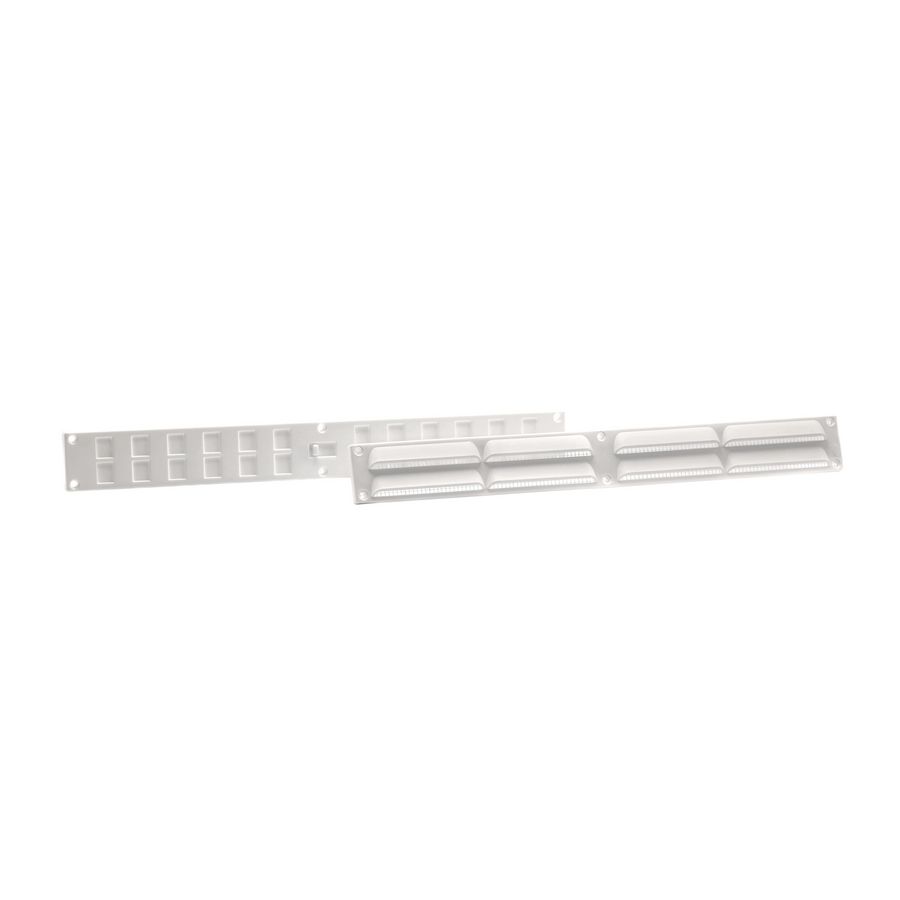 Ventilatieset 370x40mm+gaas wit