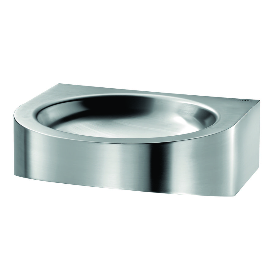 Wastafel vert. uitgang zonder kraangat XS RVS 304 mat