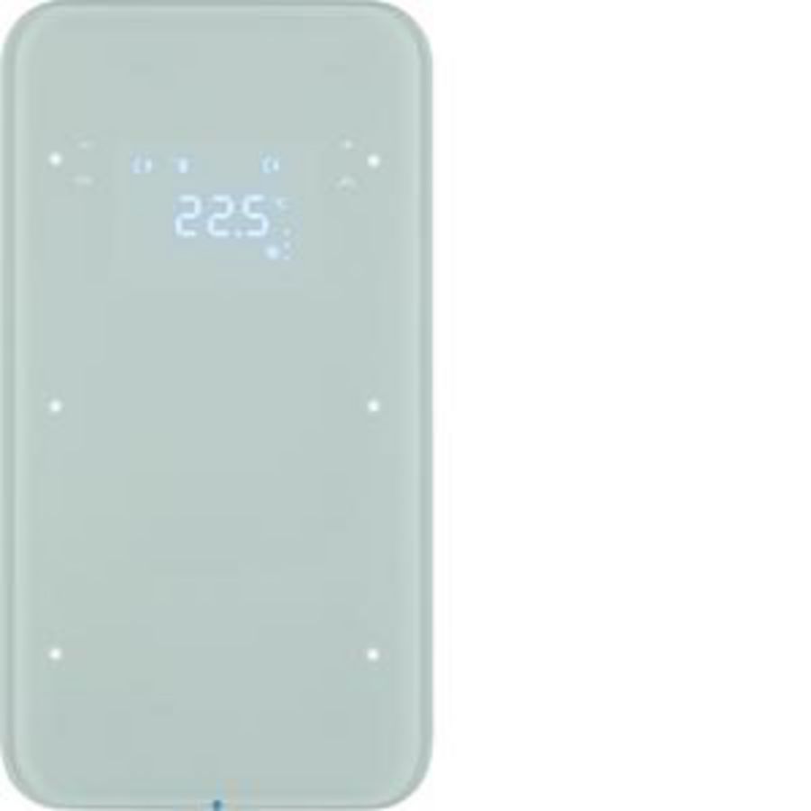 Tastsensor KNX-touch met therm. 2-v berker R.1 glas polarwit
