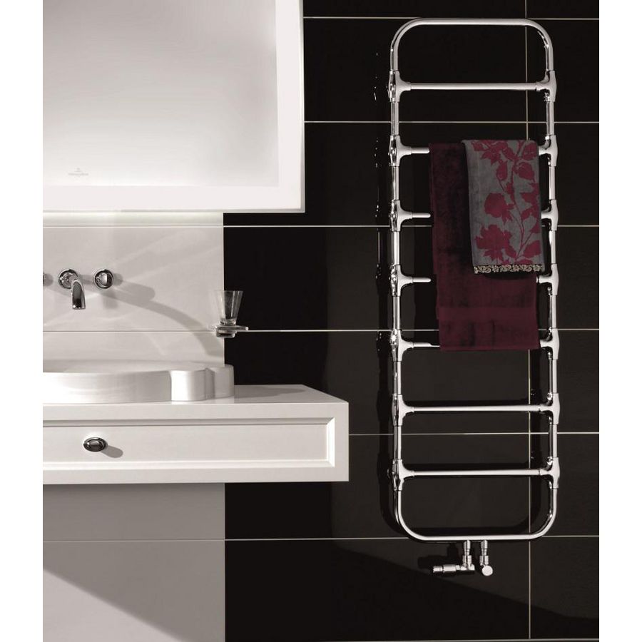 Handdoekradiator Nobis 965x500mm Chroom 185W Vert.