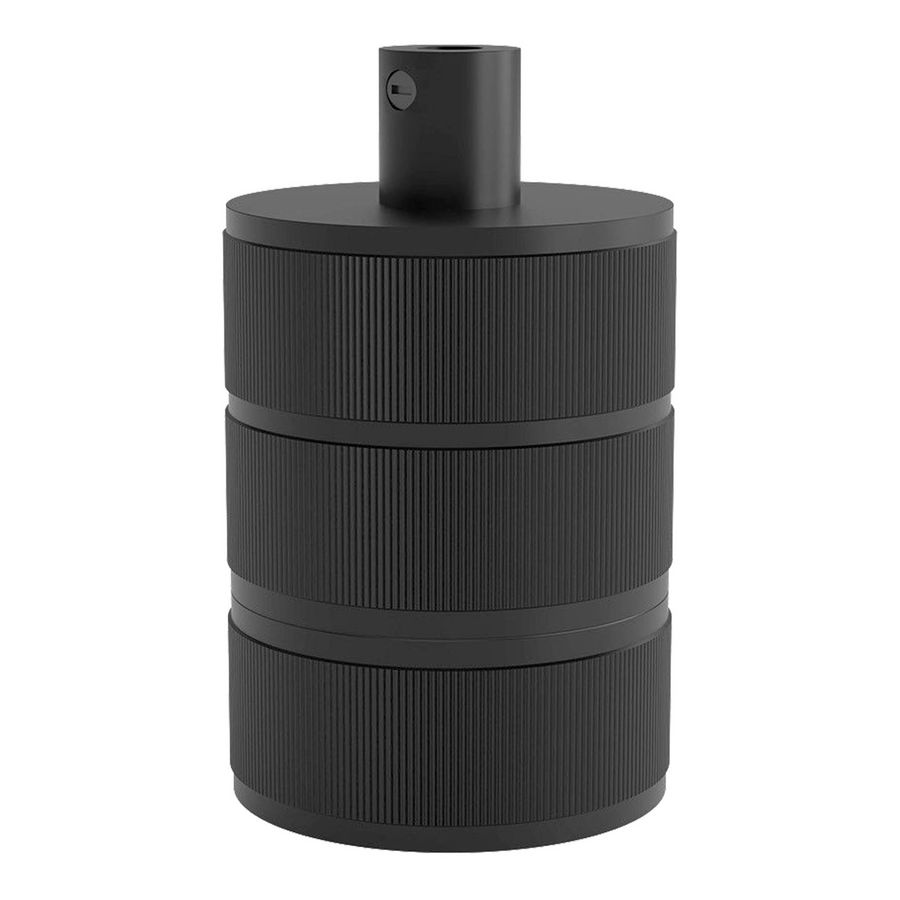 Lamphouder E27 Alu Satin zwart 48x63mm