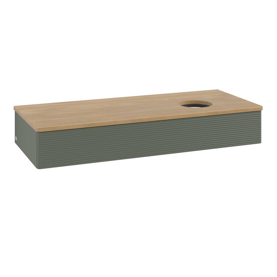 Wastafelonderkast Antao 1200x190x500mm L.Green Matt Lacquer K12111HL