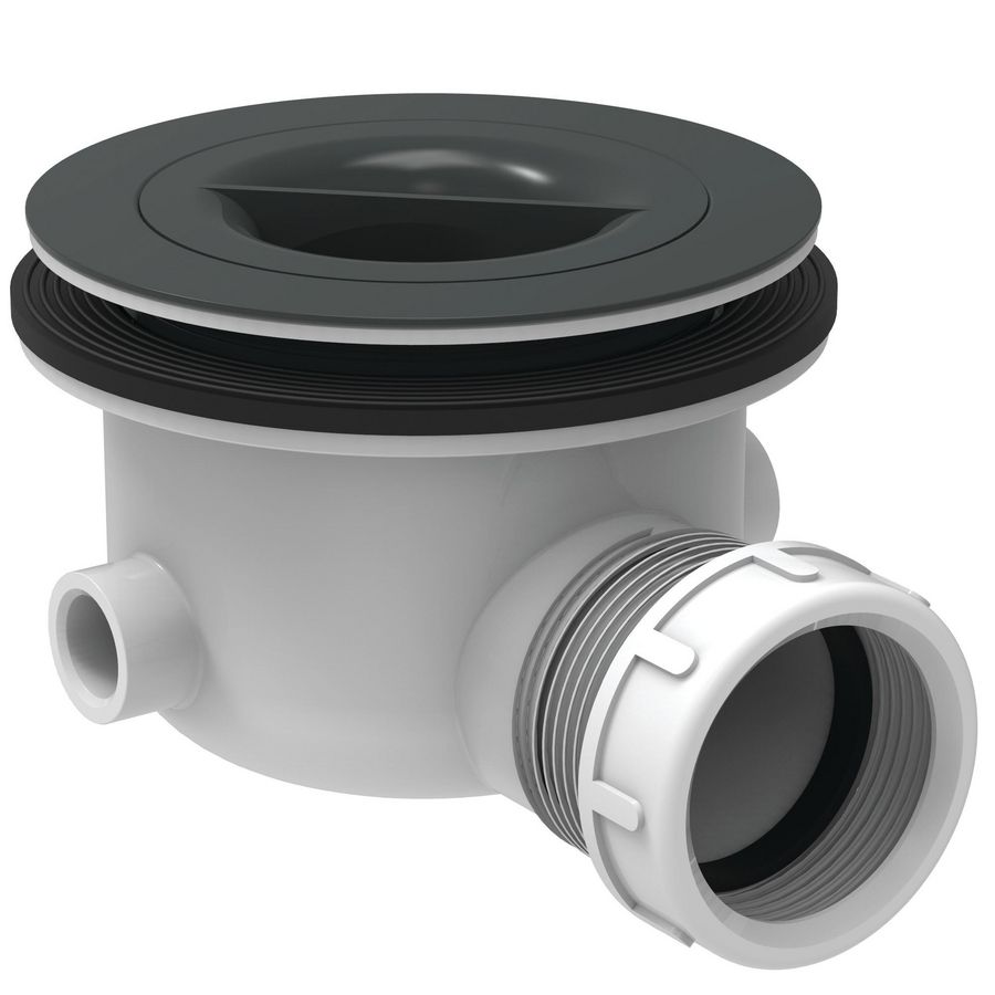 Douchebaksifon Ultra Flat Solid z.kap v. 90mm gat