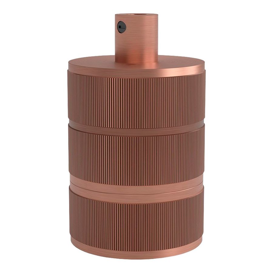 Lamphouder E27 Alu Satin Copper 48x63mm