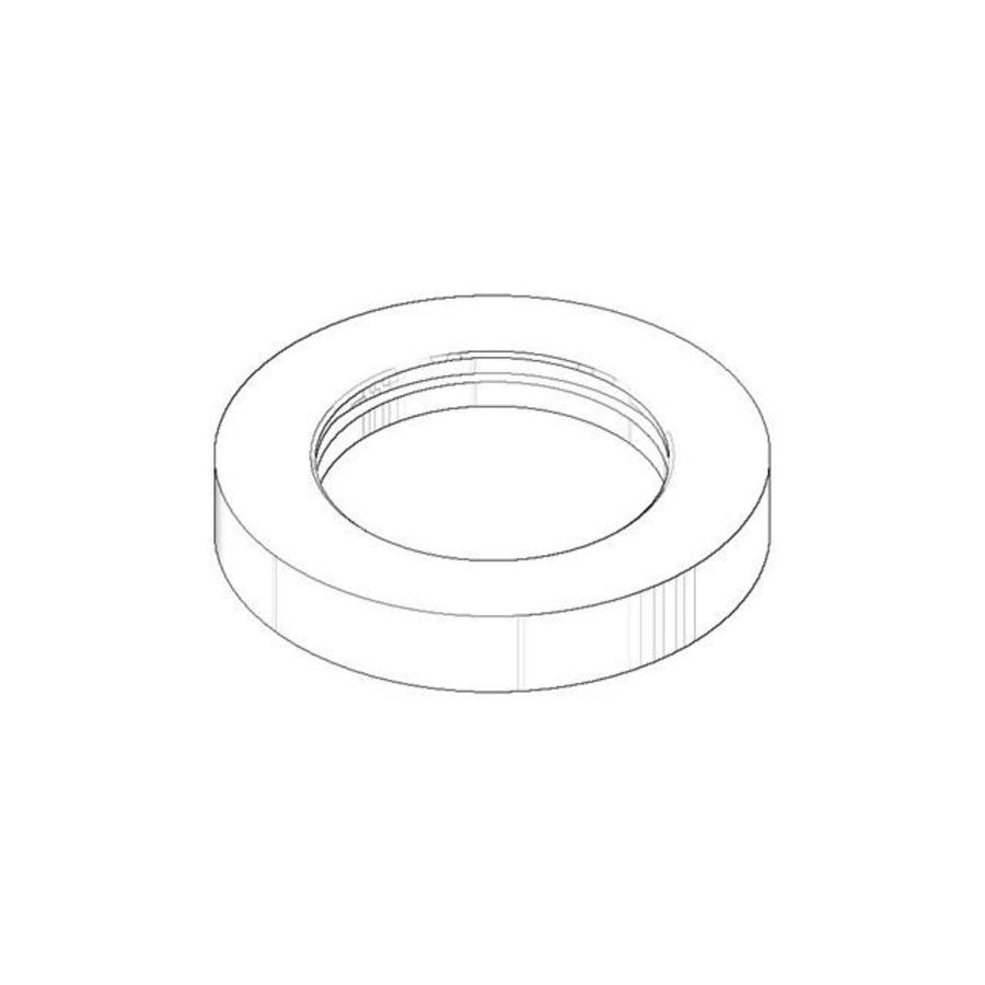 Rozet 60x38,2x10mm Dark Platinum gebors.