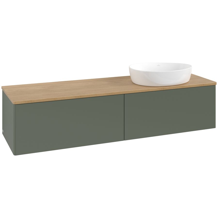 Wastafelonderkast Antao 1600x360x500mm L.Green Matt Lacquer L38011HL
