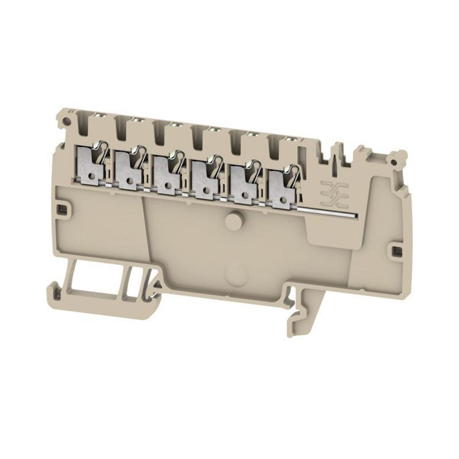 Doorvoer klem p.PUSH IN d.beige beige 1.5mm² 1 VVE=50