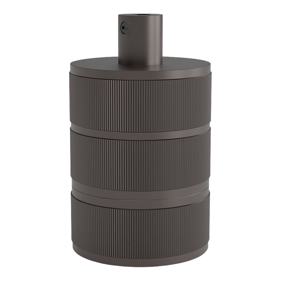 Lamphouder E27 Alu Satin Pearl zwart 48x63mm