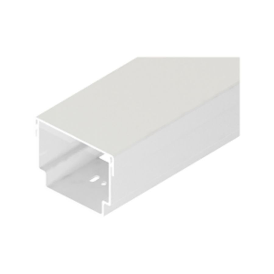 Lengte a 2m. leidinggoot aluminium wit RAL9010 set (2-delig)