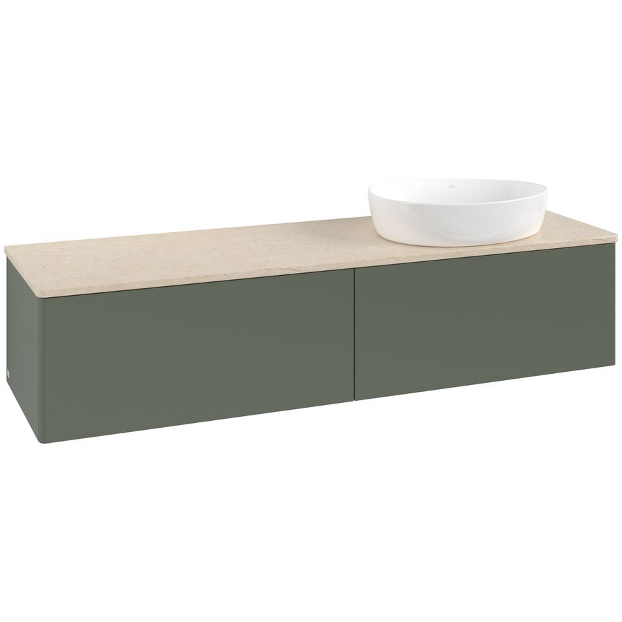 Wastafelonderkast Antao 1600x360x500mm L.Green Matt Lacquer L38013HL