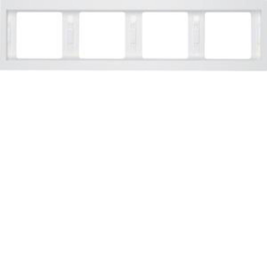 Afdekraam 4-v hor. berker K.1 polar wit glans