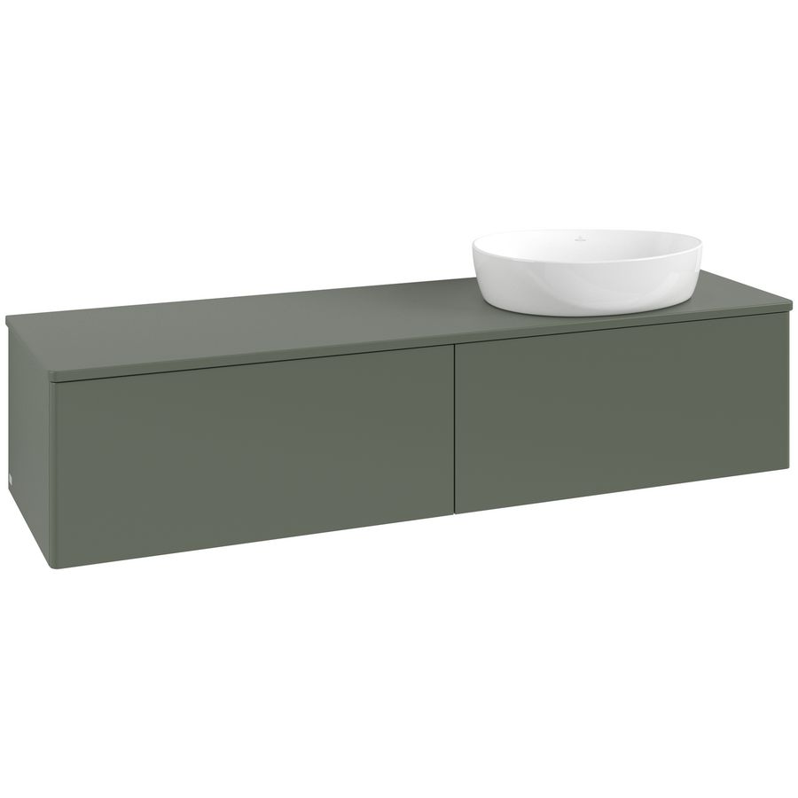 Wastafelonderkast Antao 1600x360x500mm L.Green Matt Lacquer L38050HL