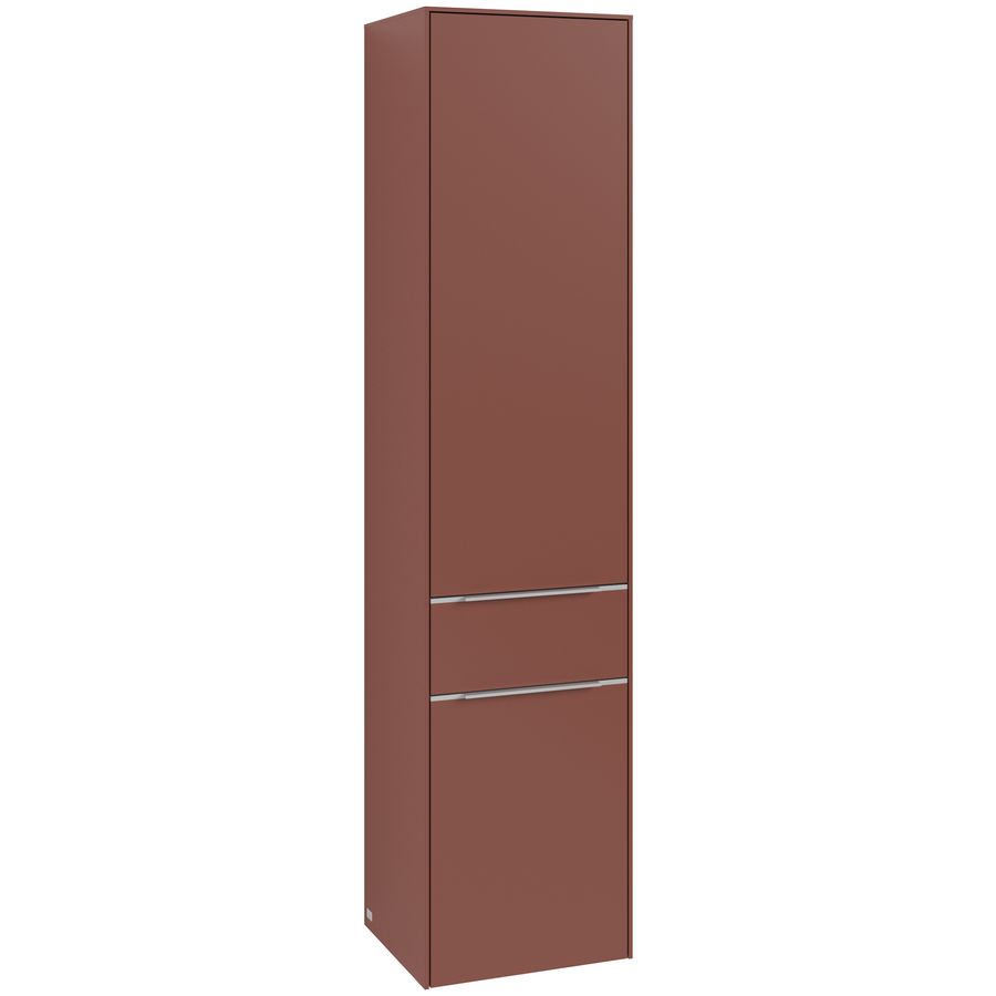Hoge kast SUBWAY 3.0 400x1710x362mm Wine Red C59000AH greep alu. glans