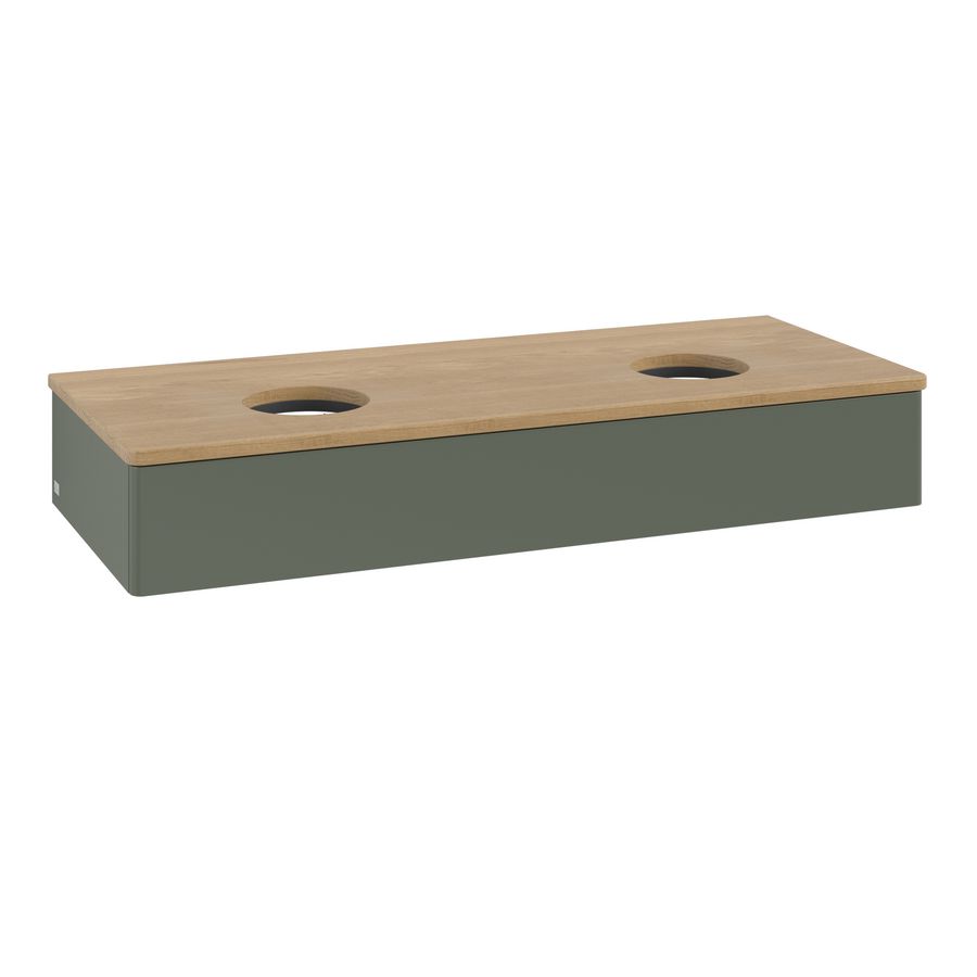 Wastafelonderkast Antao 1200x190x500mm L.Green Matt Lacquer K13011HL