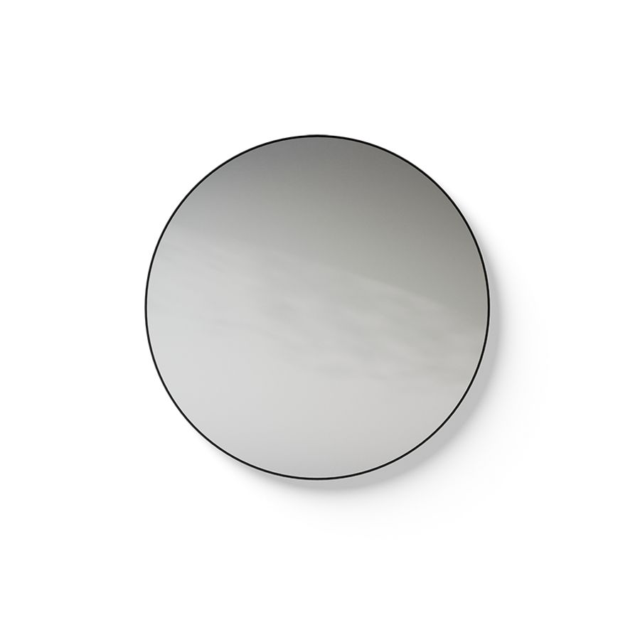 Spiegel Black Line Round Ø700mm zwart