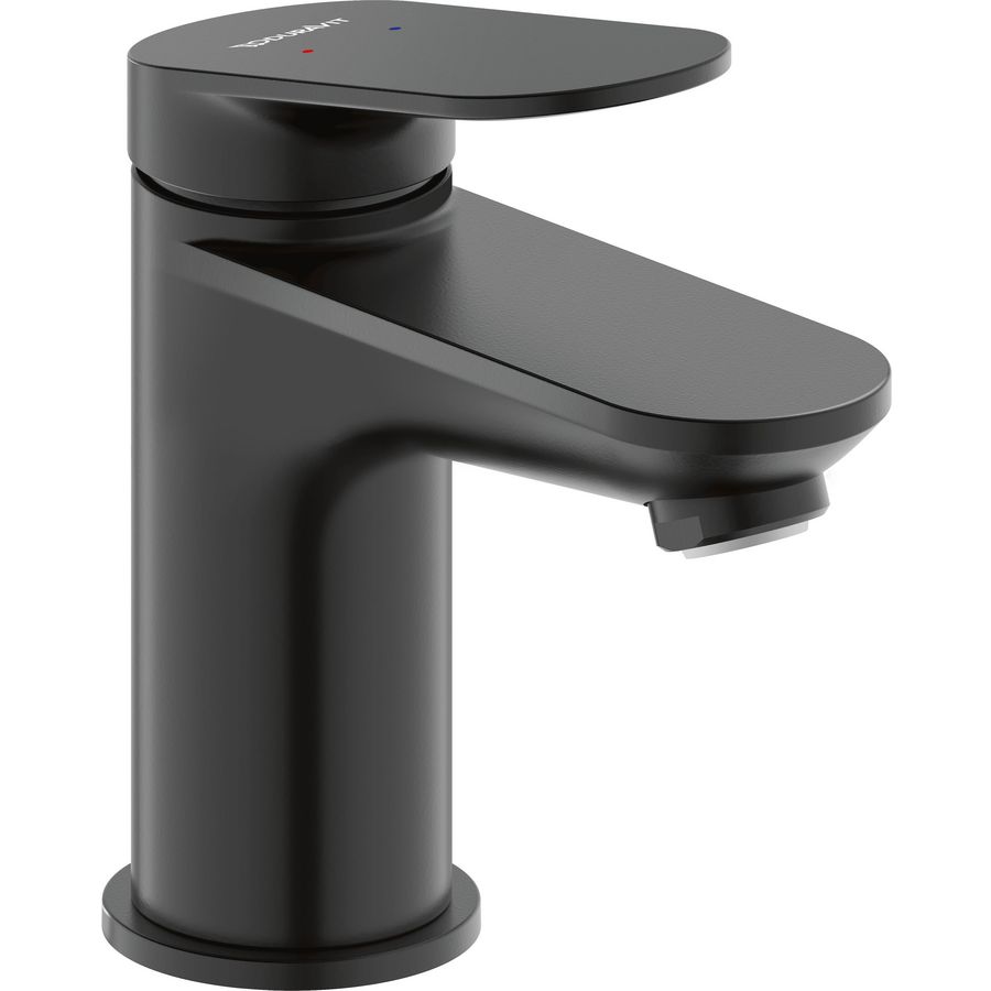 Wave 1-hendel wastafelmengkraan S mat zwart sprong 95mm