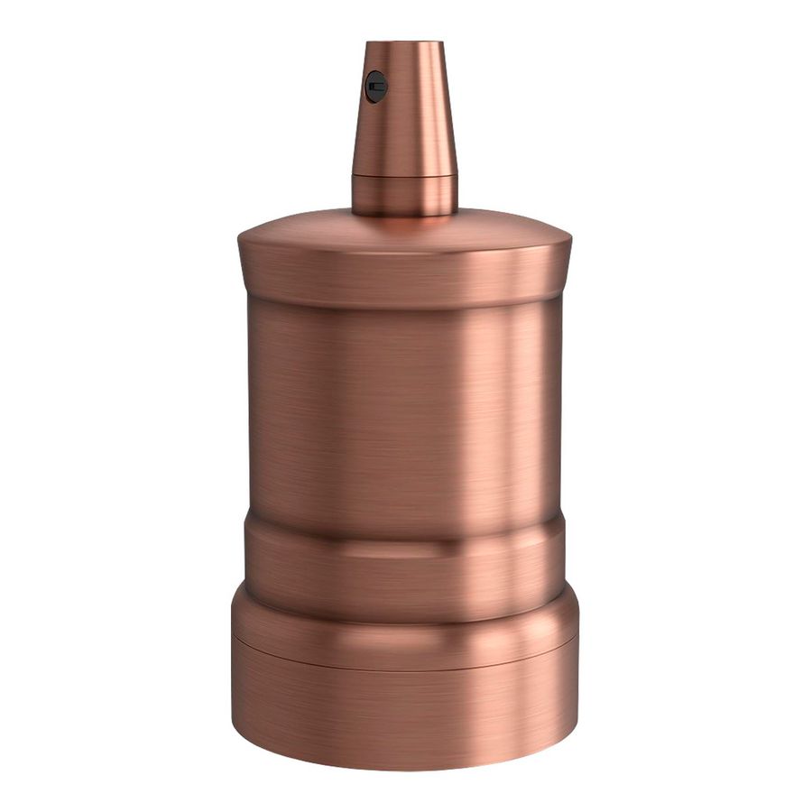 Lamphouder E27 Alu Satin Copper 47x72mm