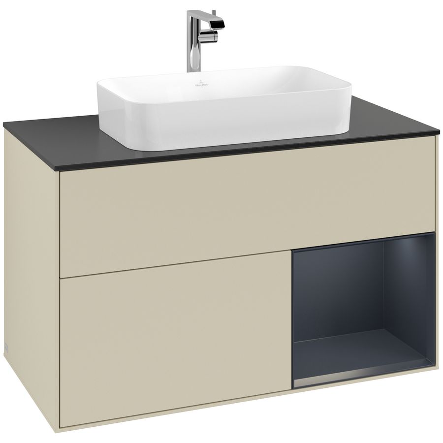 Wastafelonderkast Finion 1000x603x501mm S.Grey Matt Lacquer G252HGHJ