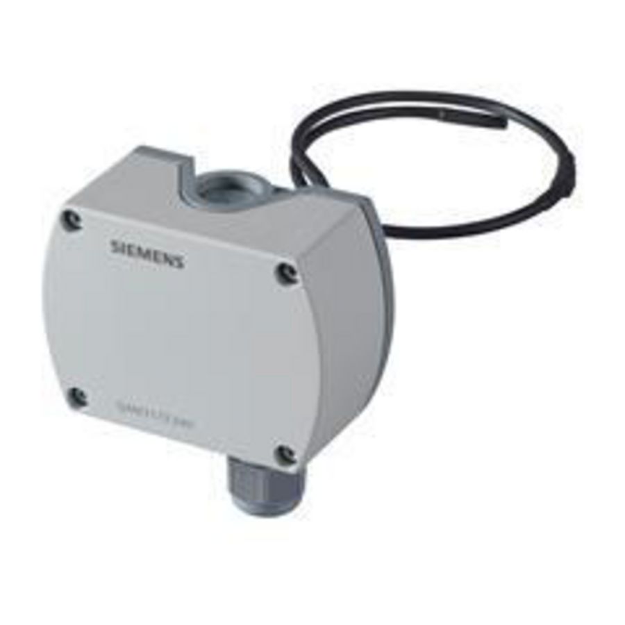 Kanaaltemperatuuropnemer QAM3173.040 400mm 4..20 mA 50…