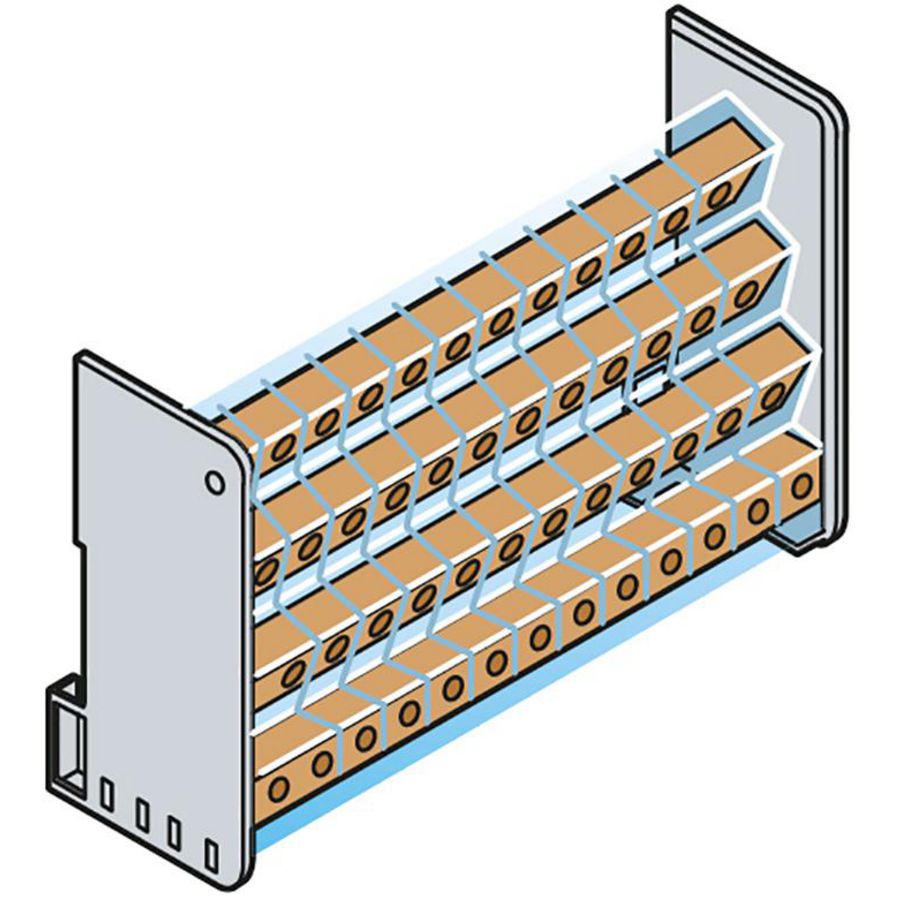 Voedingsblok 125A 4P 126mm