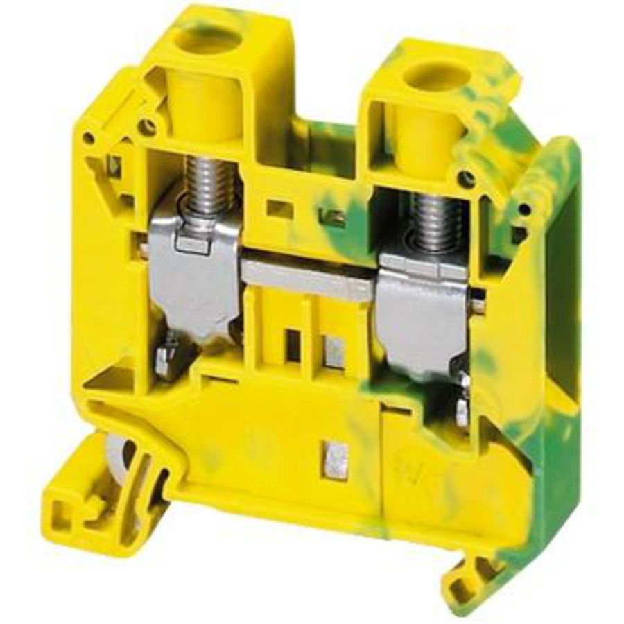 Aardingsklemmenblok 16mm² Enkel niveau Groen/geel VVE=50