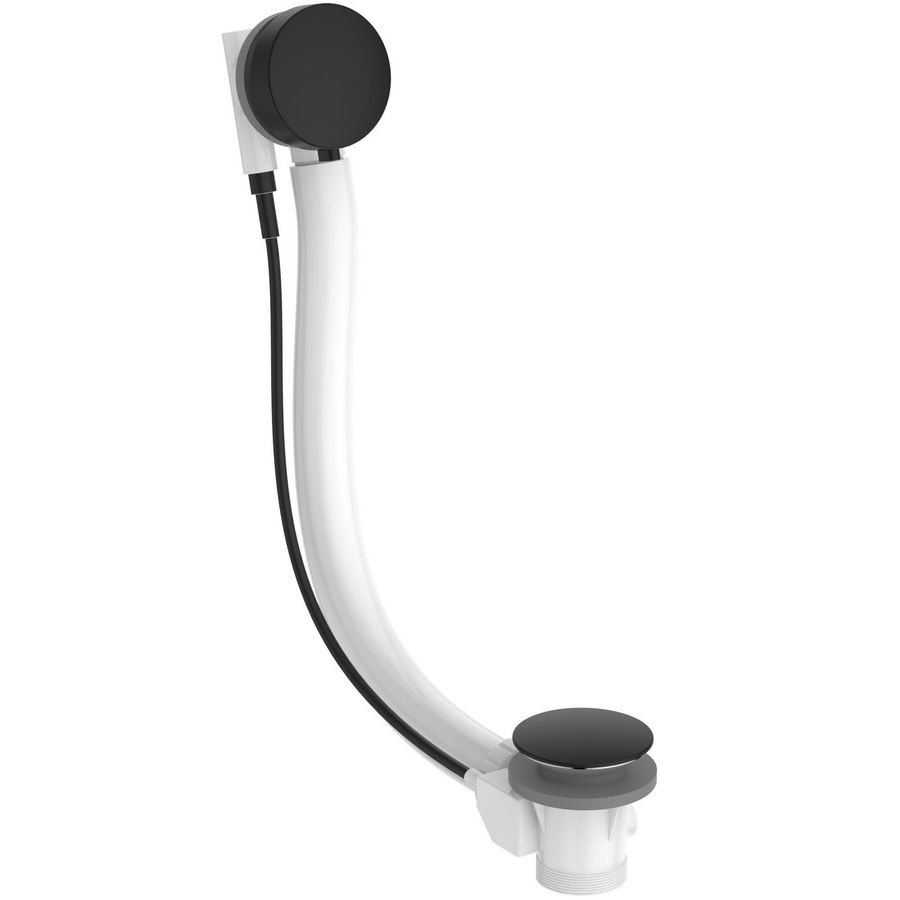 Afvoeren overloopgarnituur bad silk black extra