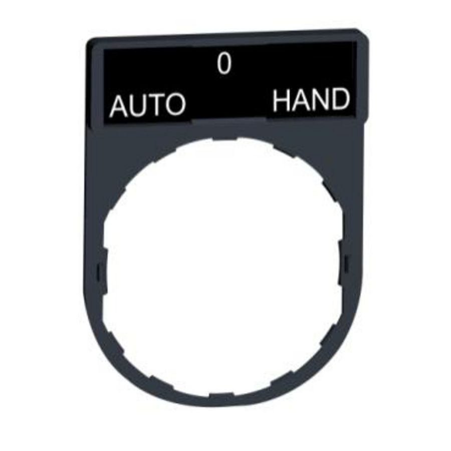 Schild 30x40mm + etiket 8x27mm 22mmAUTO-O-HAND VVE=10