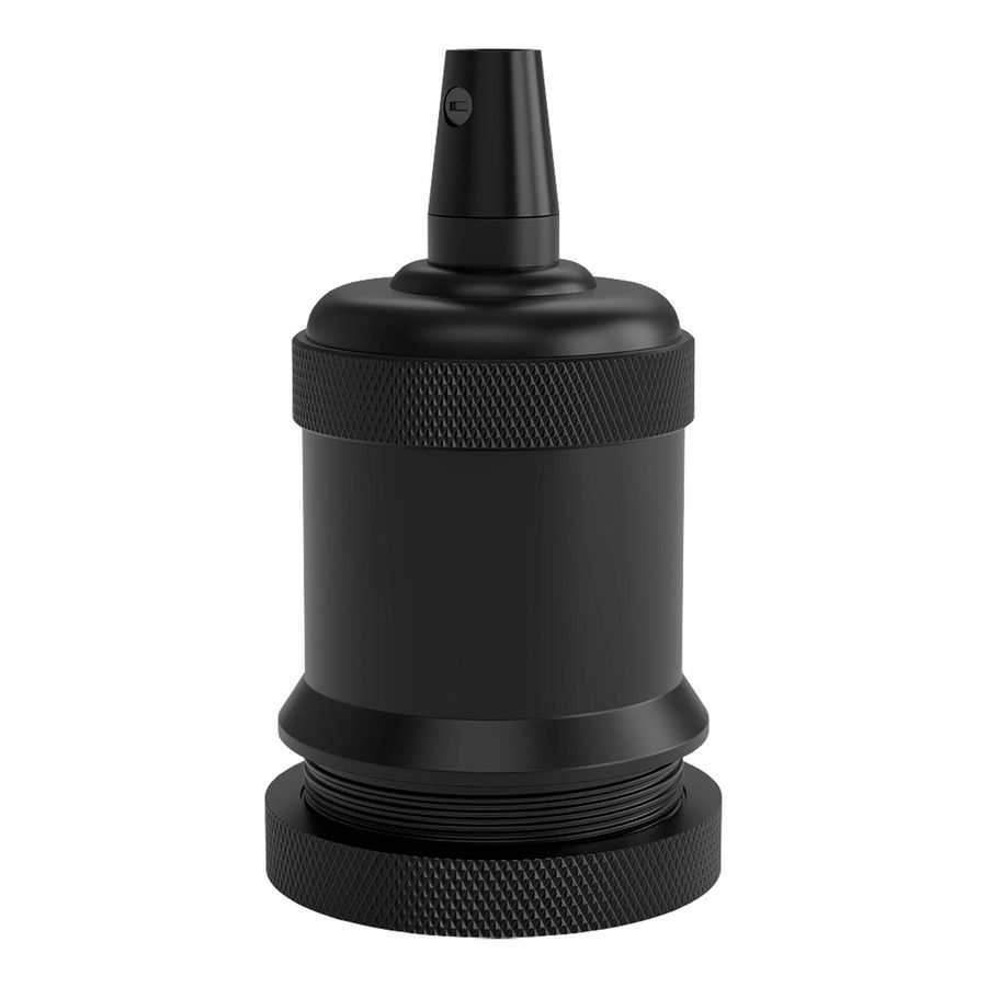 Lamphouder E27 Alu Satin zwart 50x71mm