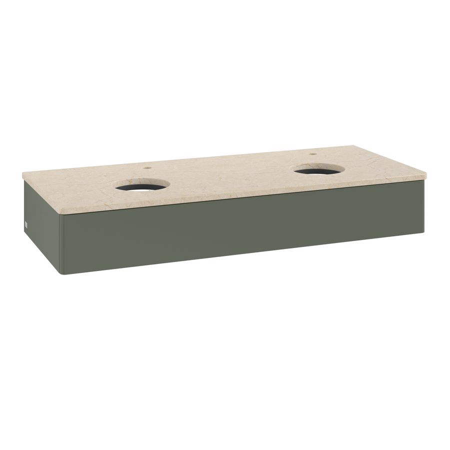 Wastafelonderkast Antao 1200x190x500mm L.Green Matt Lacquer K13053HL