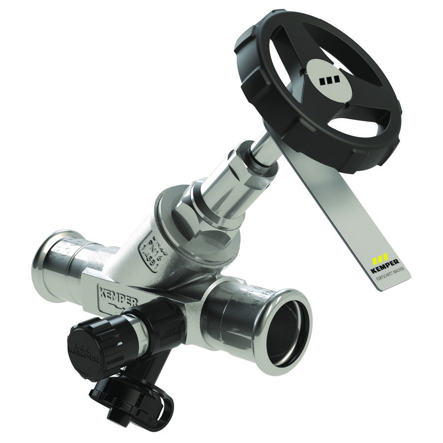 Stopkraan van rvs zonder aftapper MAPRESS DN50