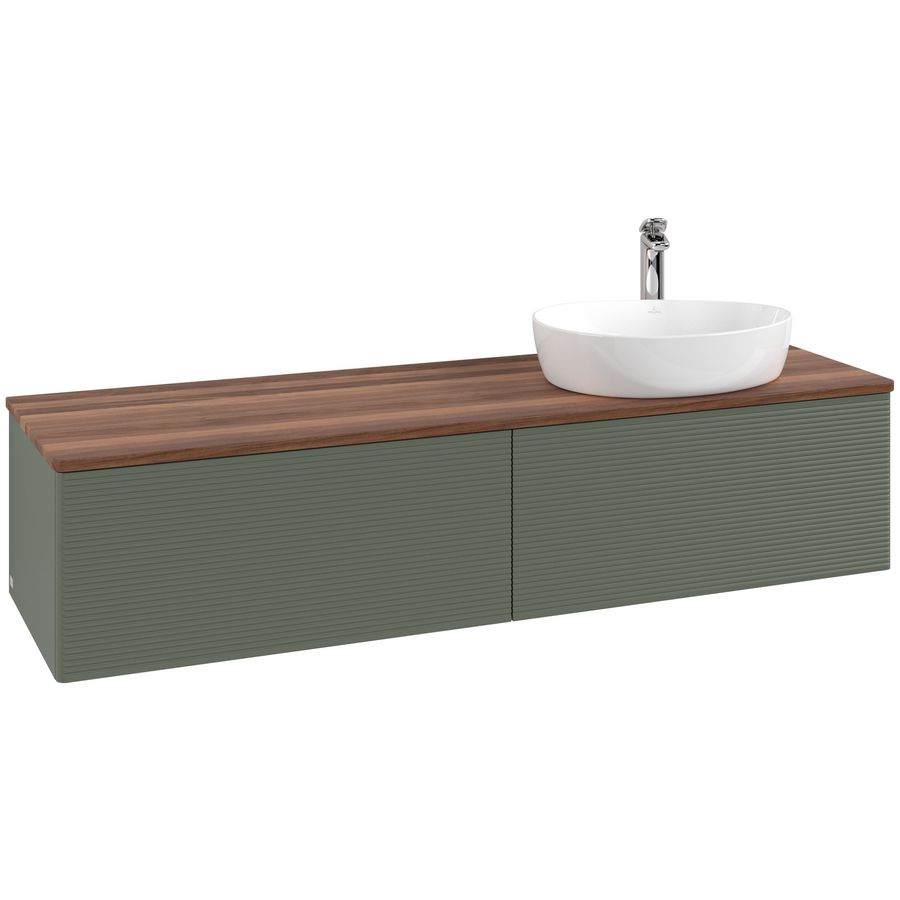 Wastafelonderkast Antao 1600x360x500mm L.Green Matt Lacquer L38152HL