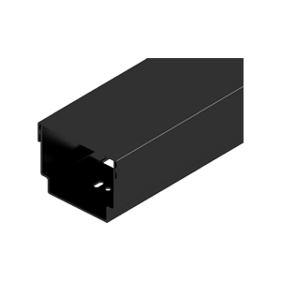 Lengte a 2m. leidinggoot aluminium zwart RAL9017 set (2-delig)