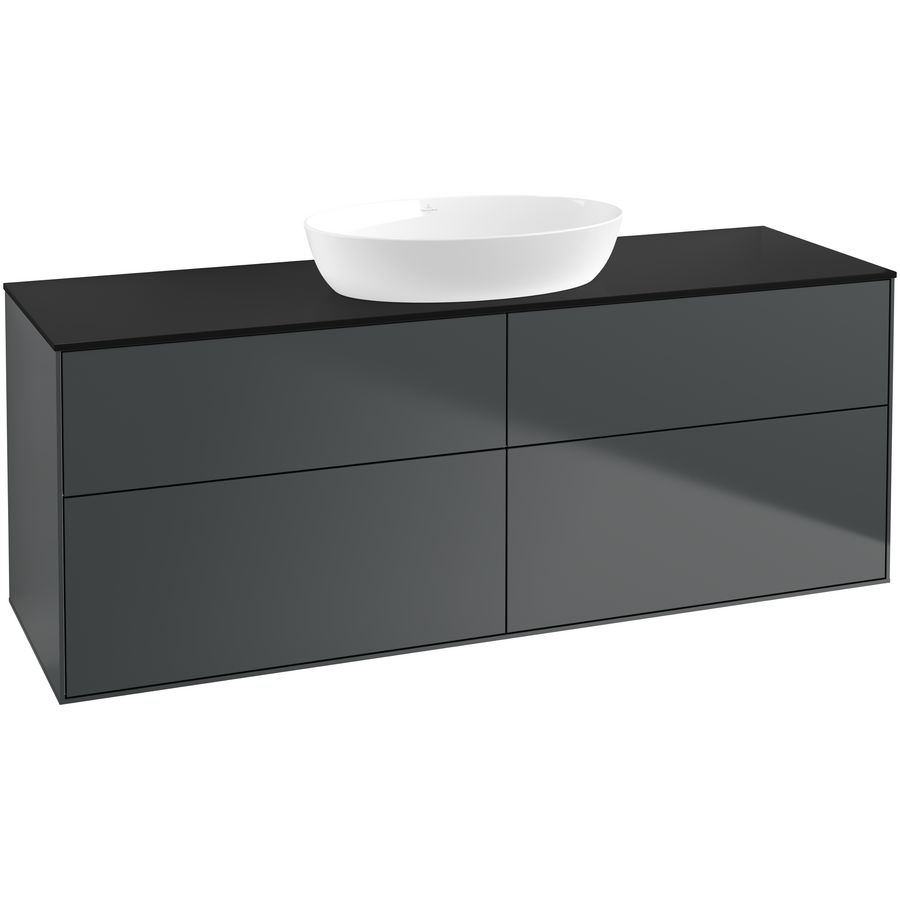 Wastafelonderkast Finion 1600x603x501mm Mid.Blue Matt Lacquer GA9200HG
