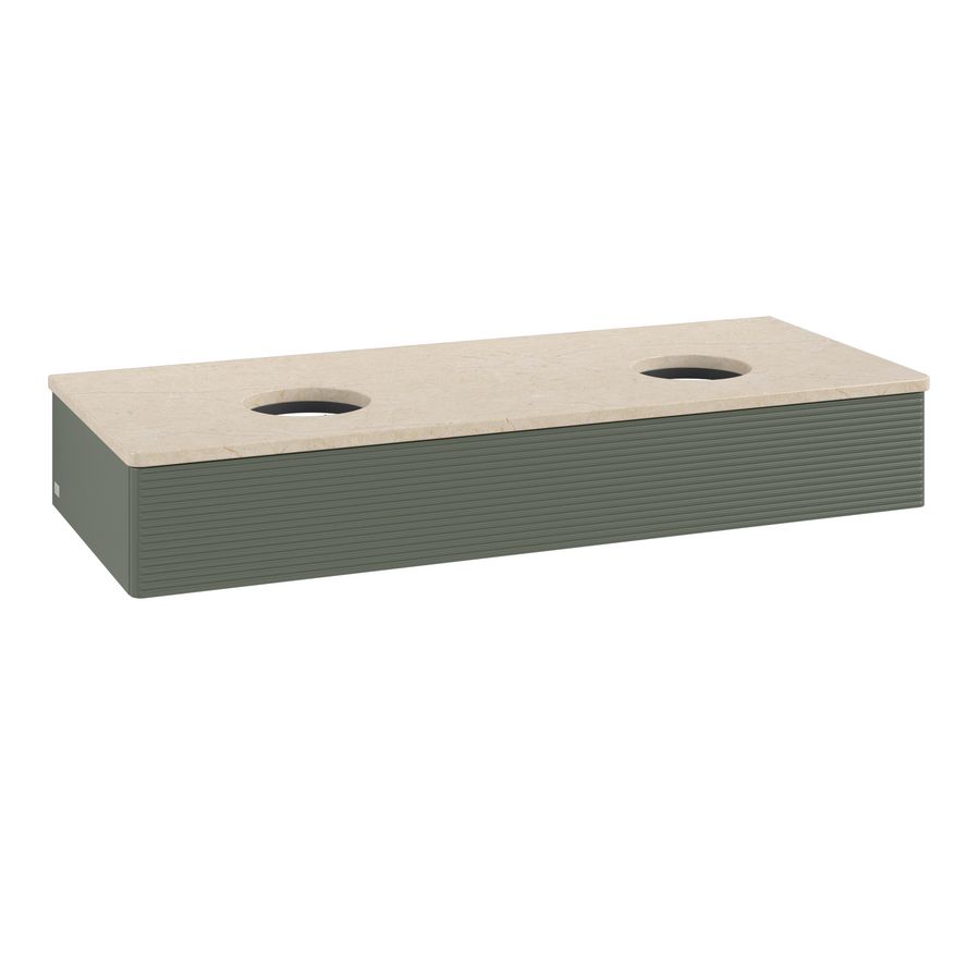 Wastafelonderkast Antao 1200x190x500mm L.Green Matt Lacquer K13113HL
