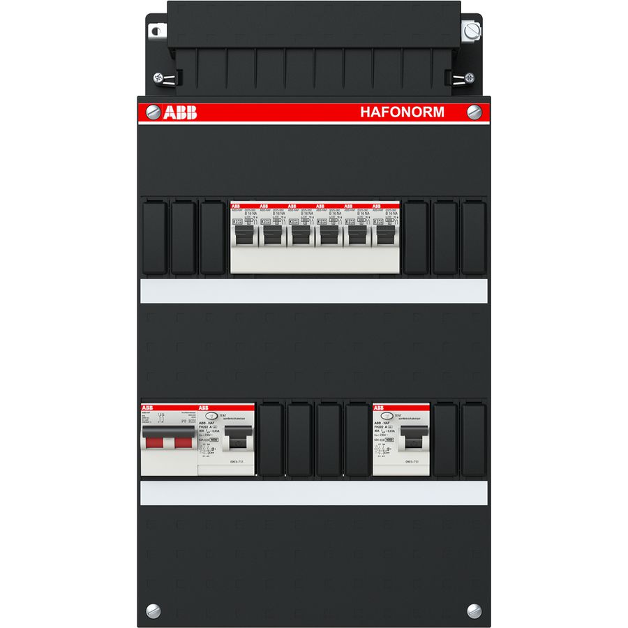 Installatiekast 6x achter 2x 30mA + HS 1-f