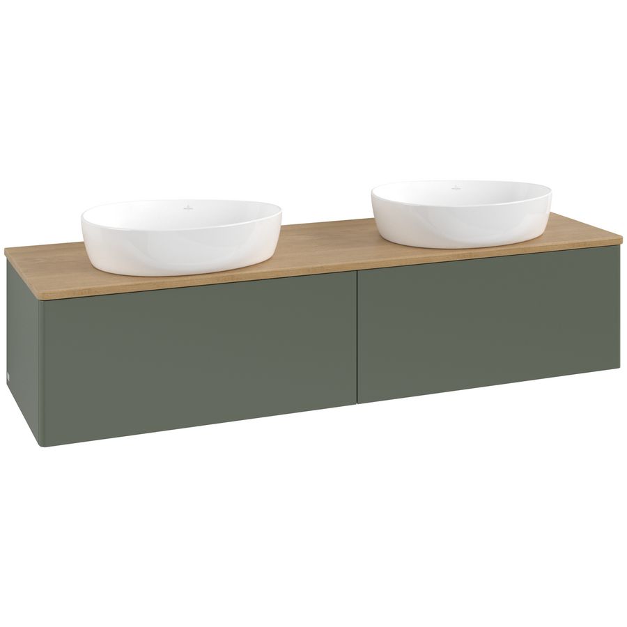 Wastafelonderkast Antao 1600x360x500mm L.Green Matt Lacquer L39011HL